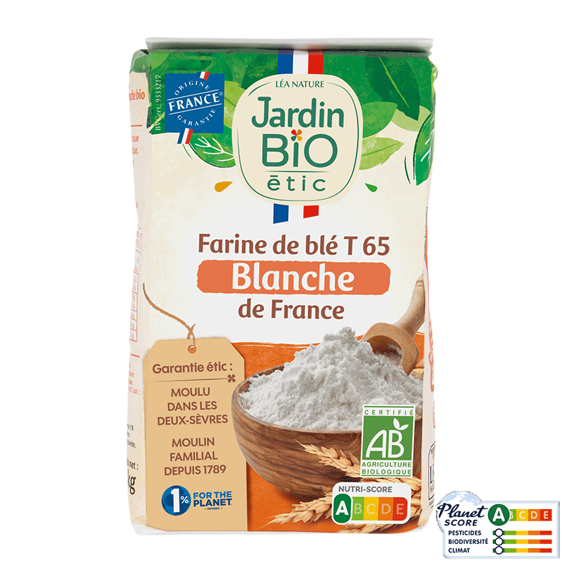 Farine de blé bio blanche T65 France