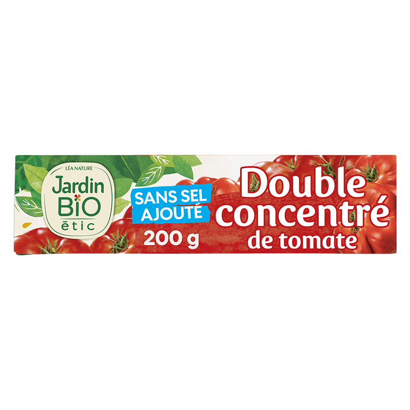 Double concentré de tomate bio en tube